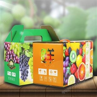 生产水果生鲜包装盒 手提包装盒定制 彩色包装盒印刷 佳缘印刷厂