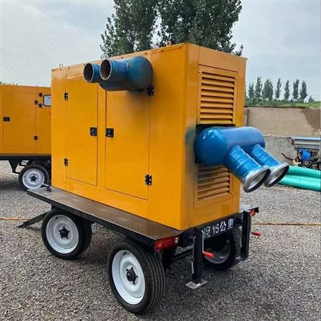 防汛柴油抽水机 赢华高吸程自吸排污泵现代化控制