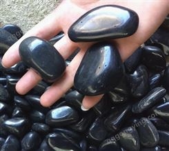 玄武岩石子 机制黑色鹅卵石 洗米石 川青矿产品现货供应
