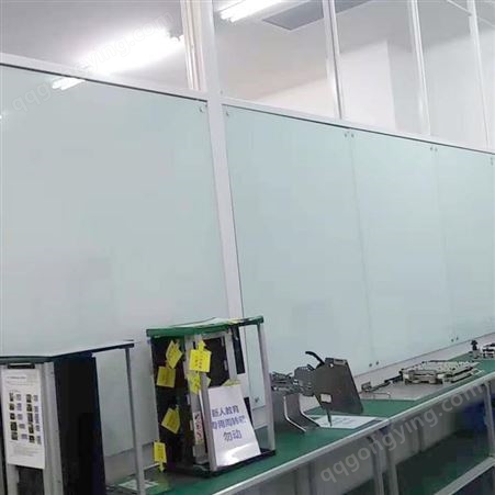 超白钢化磁性玻璃白板 会议室玻璃写字板玻璃白板优雅乐