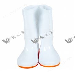 中筒雨鞋 白色中帮食品卫生雨靴 防水鞋厂家