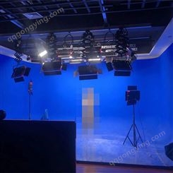 真三维虚拟演播室系统  舞台灯光装修 直播间隔音装修 蓝箱搭建方案