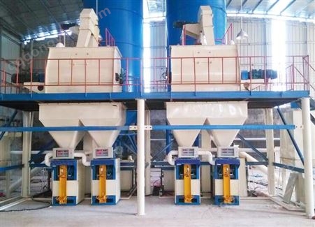 石膏砂浆设备 抹灰石膏砂浆生产线 年产15万吨轻质抹灰石膏砂浆生产线 建川 JC