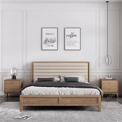 定制床 实木床1.5m/1.8米单双人主卧室床 公主床 现代简约床 实木床