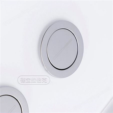 WDI水箱气动冲水面板按钮配件 挂厕冲水工作面板入墙水箱按板双按