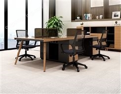 职员办公桌椅组合简约现代4人办公桌员工电脑并排6工位办公室家具JY-WQ-347