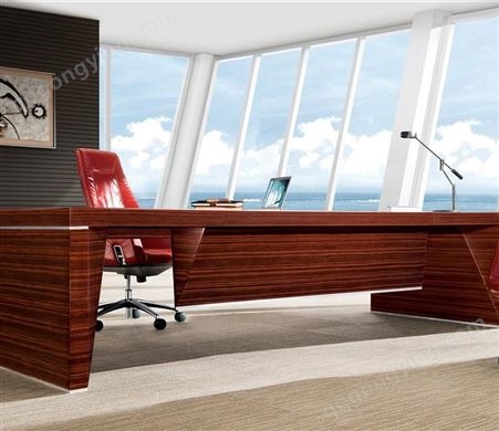 武汉老板桌总裁桌椅组合 实木大班台 实木办公桌Y-B10004