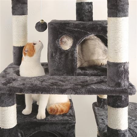 宠物玩具多层大型豪华猫爬架猫窝玩具猫抓板猫跳台剑麻猫咪架工厂