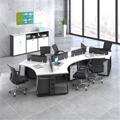 定制办公家具办公室桌椅组合4人位屏风电脑员工隔断卡座简易 职员办公桌JY-WQ-218