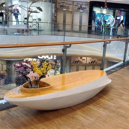 博睿帝 商场玻璃钢休闲椅 游艇船造形玻璃钢 休闲椅 厂家定制直销