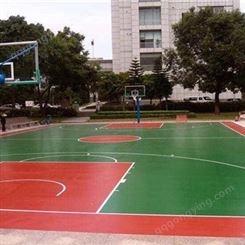 室外硅pu篮球场材料 室外硅pu篮球场 永兴 球场地板 专业生产